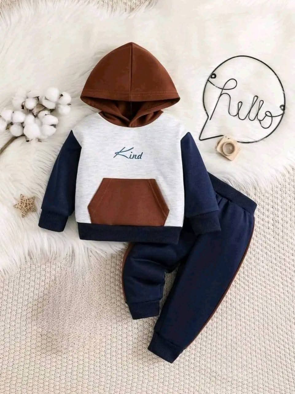 Baby Kids Boy & Girls Winter Hoodyshirt+Pants Sport Suits  Warm Tracksuits Kids Clothing