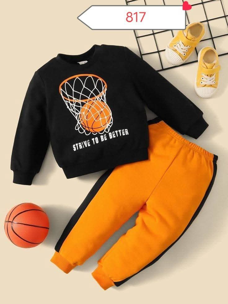 Baby Kids Boy & Girls Winter Sweat shirt+Pants Sport Suits  Warm Tracksuits Kids Clothing