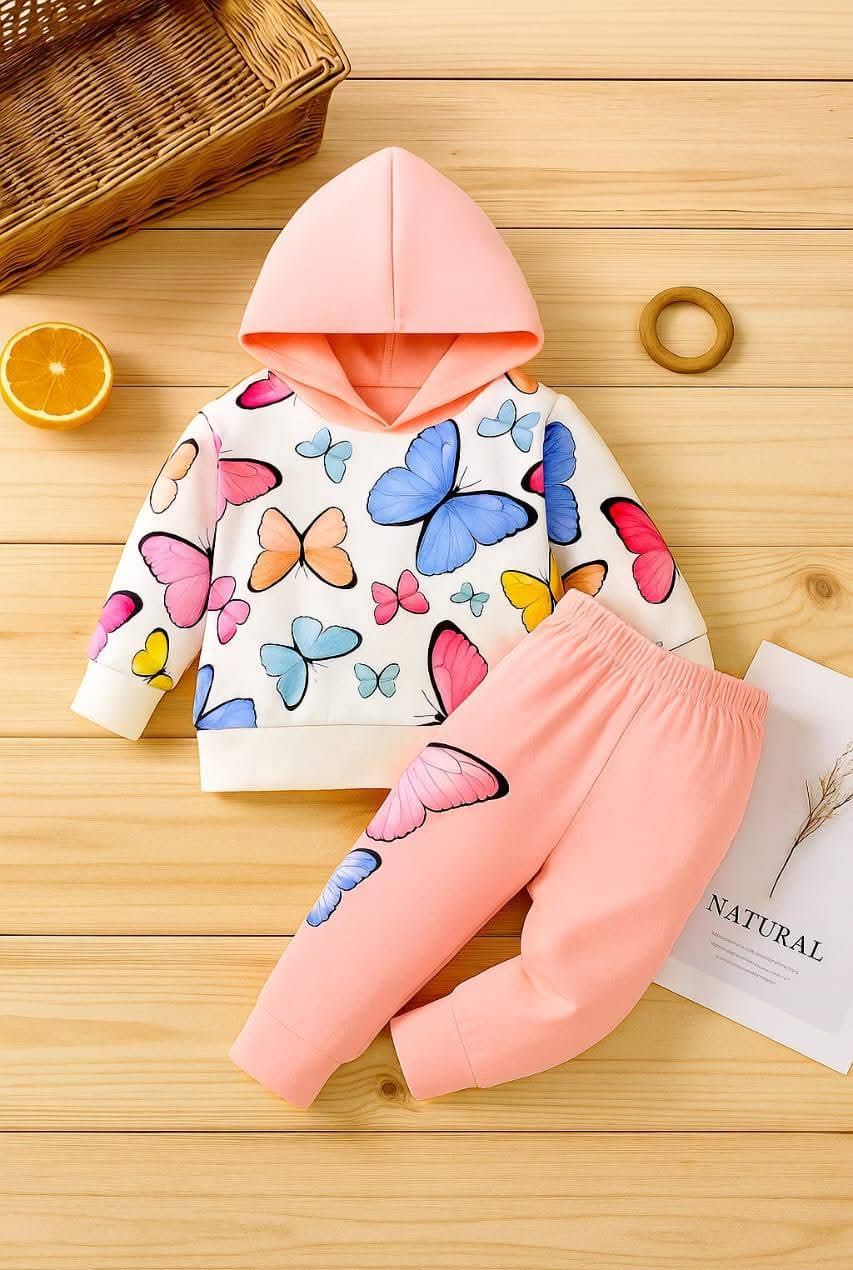 Baby Kids Boy & Girls Winter Hoody shirt+Pants Sport Suits  Warm Tracksuits Kids Clothing