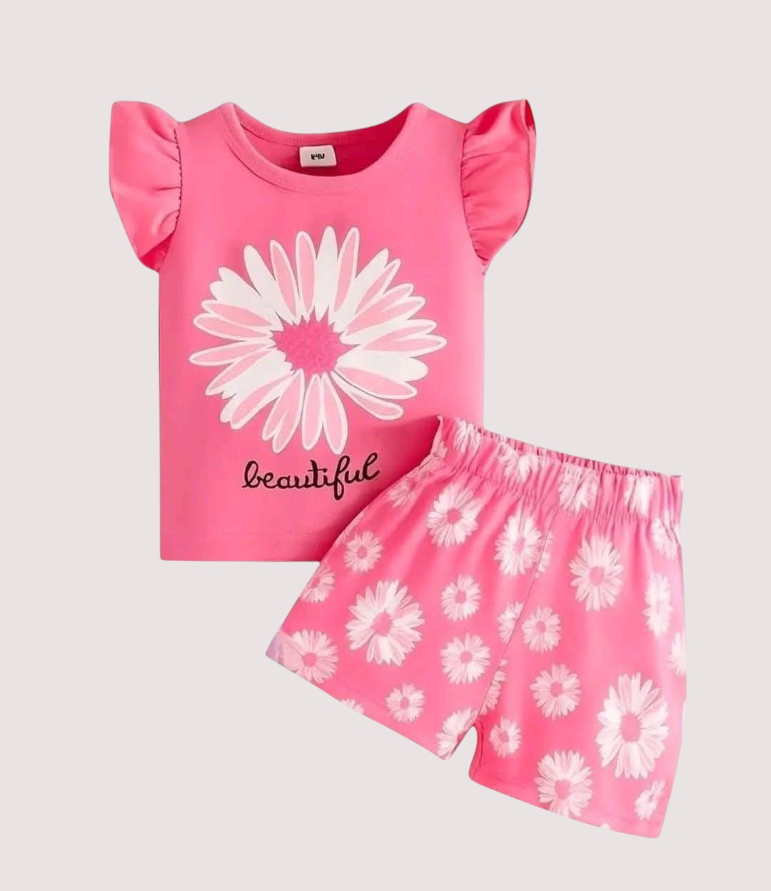 Baby Kids Girls/Boy T-Shirt Set-Pink Girls-2